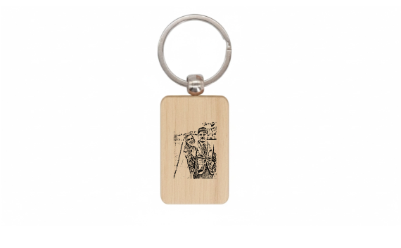 Picture - Wooden Keychain (2 sides)