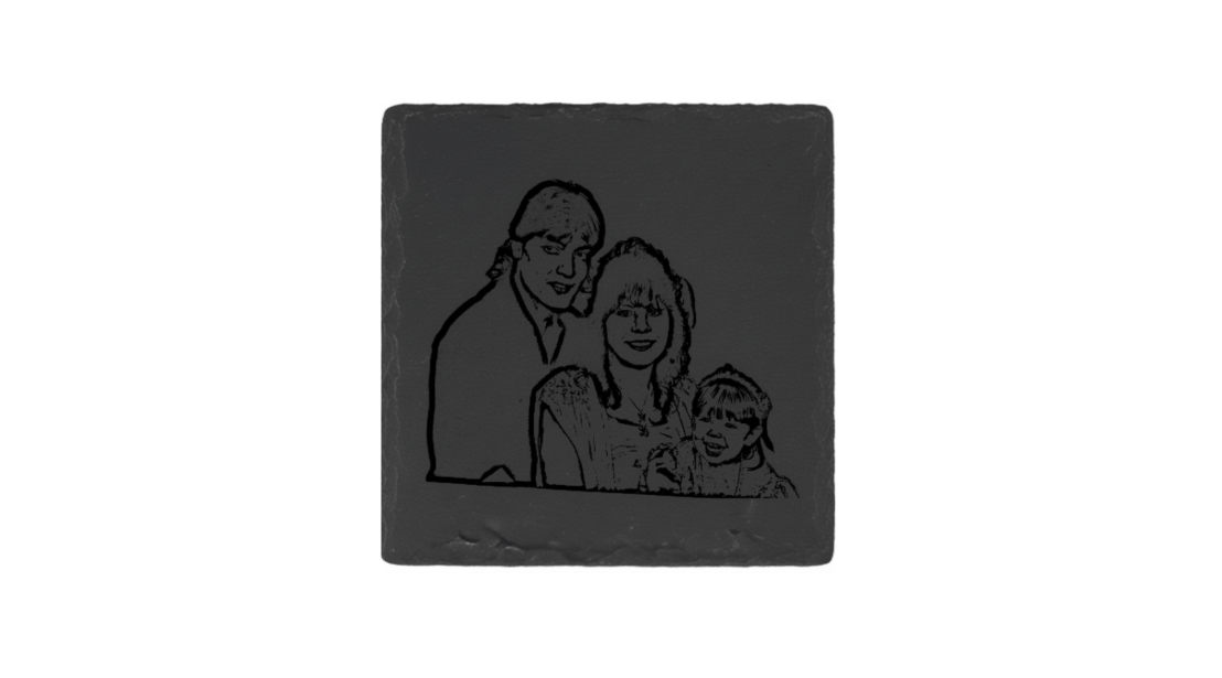 Picture - Square Rock Coaster (1pcs)
