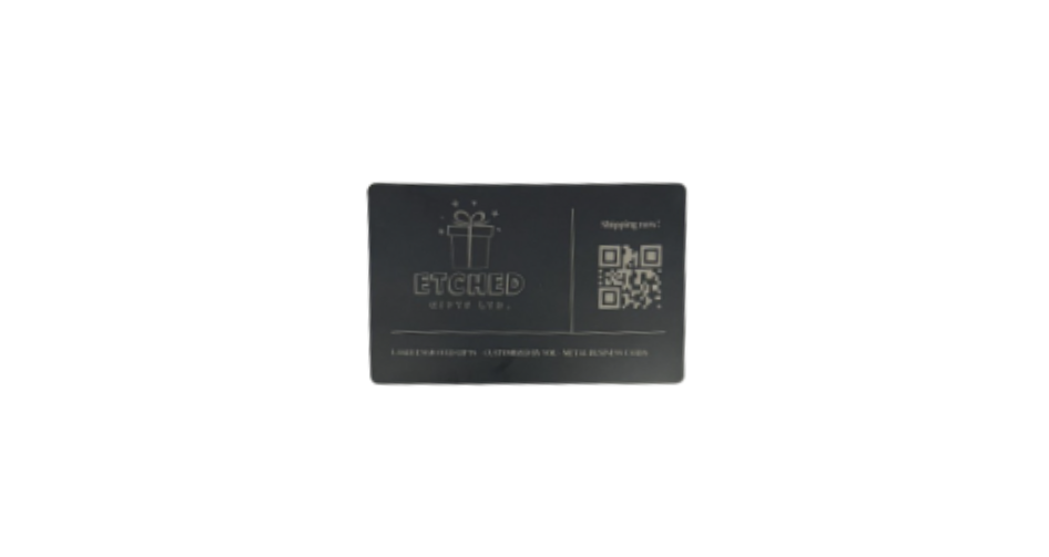 Metal Business Card - Engraved Aluminum Business Card (20 pcs)